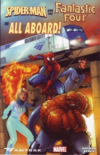 SPIDER-MAN AND THE FANTASTIC FOUR IN... #AMTRACK