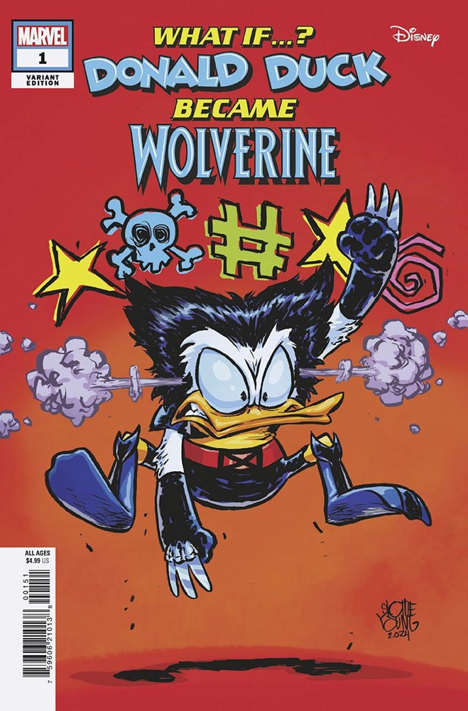 Marvel & Disney: What If...? Donald Duck Became Wolverine #1E