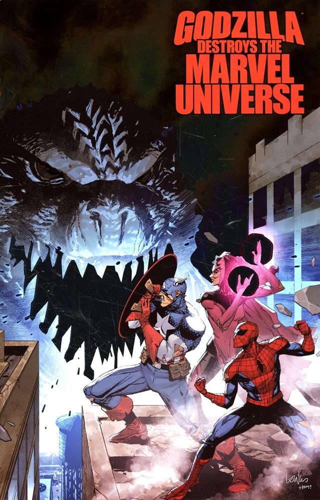 Godzilla Destroys The Marvel Universe #1B