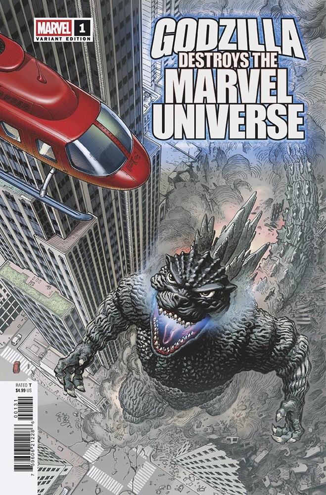 Godzilla Destroys The Marvel Universe #1C