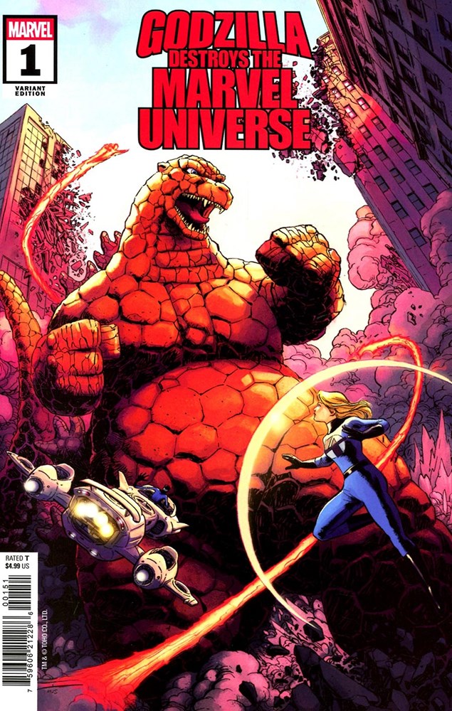 Godzilla Destroys The Marvel Universe #1E
