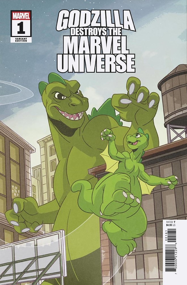 Godzilla Destroys The Marvel Universe #1F