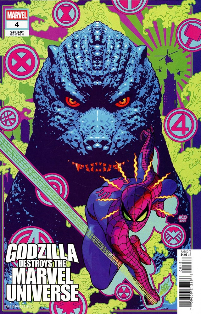 Godzilla Destroys The Marvel Universe #4B