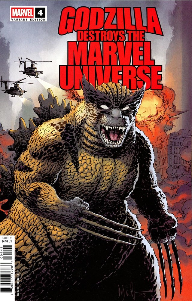 Godzilla Destroys The Marvel Universe #4C