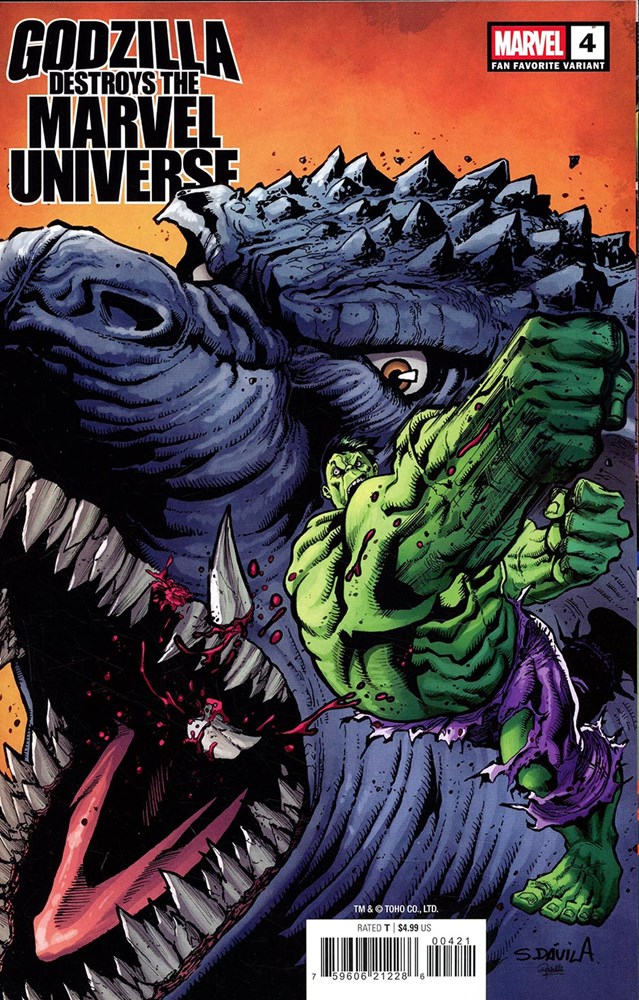 Godzilla Destroys The Marvel Universe #4G