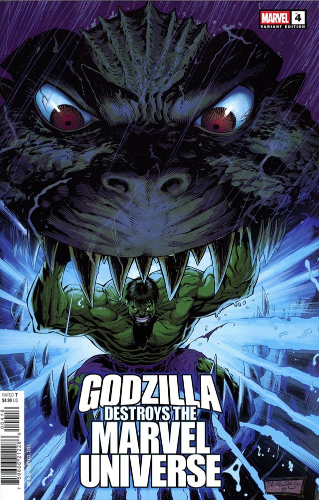 Godzilla Destroys The Marvel Universe #4-RI-F