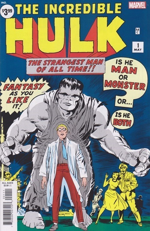 INCREDIBLE HULK: FACSIMILE EDITION #1 (2019)