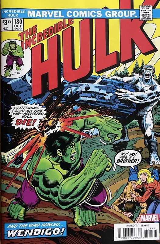 INCREDIBLE HULK: FACSIMILE EDITION #180 (2023)B