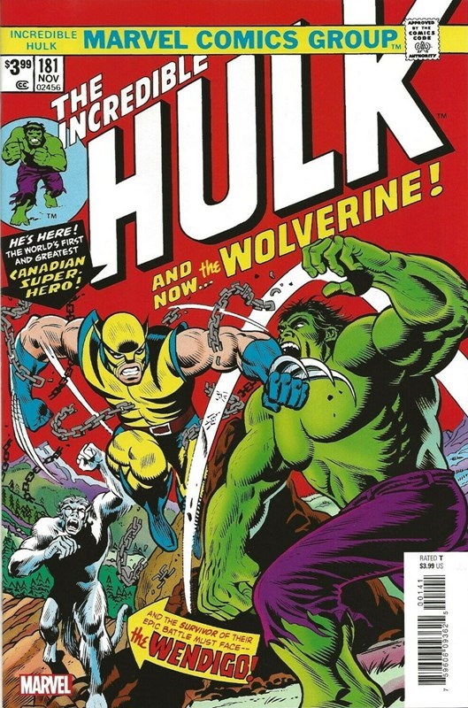 INCREDIBLE HULK: FACSIMILE EDITION #181 (2019)-2nd