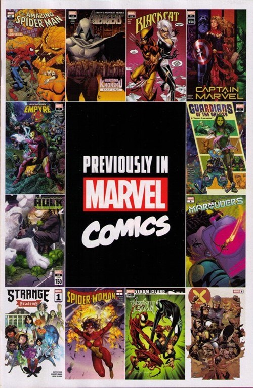 PREVIOUSLY IN MARVEL COMICS RECAP GUIDE #1