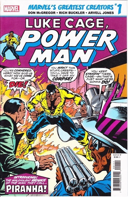 MARVEL'S GREATEST CREATORS: LUKE CAGE, POWER MAN -- PIRANHA! #1