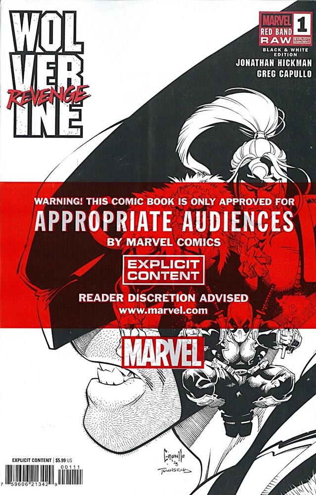 Wolverine: Revenge - Red Band: Raw Black & White Edition #1