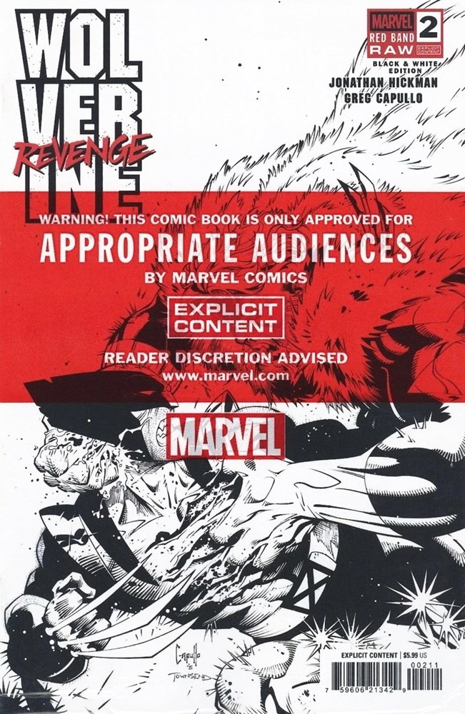 Wolverine: Revenge - Red Band: Raw Black & White Edition #2