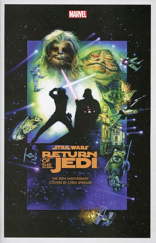 STAR WARS RETURN OF THE JEDI THE 40TH ANNIVERSARY COVERS BY CHRIS SPROUSE #1B