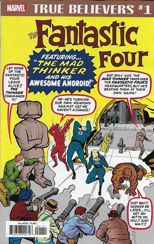 TRUE BELIEVERS: FANTASTIC FOUR -- MAD THINKER & AWESOME ANDROID #1