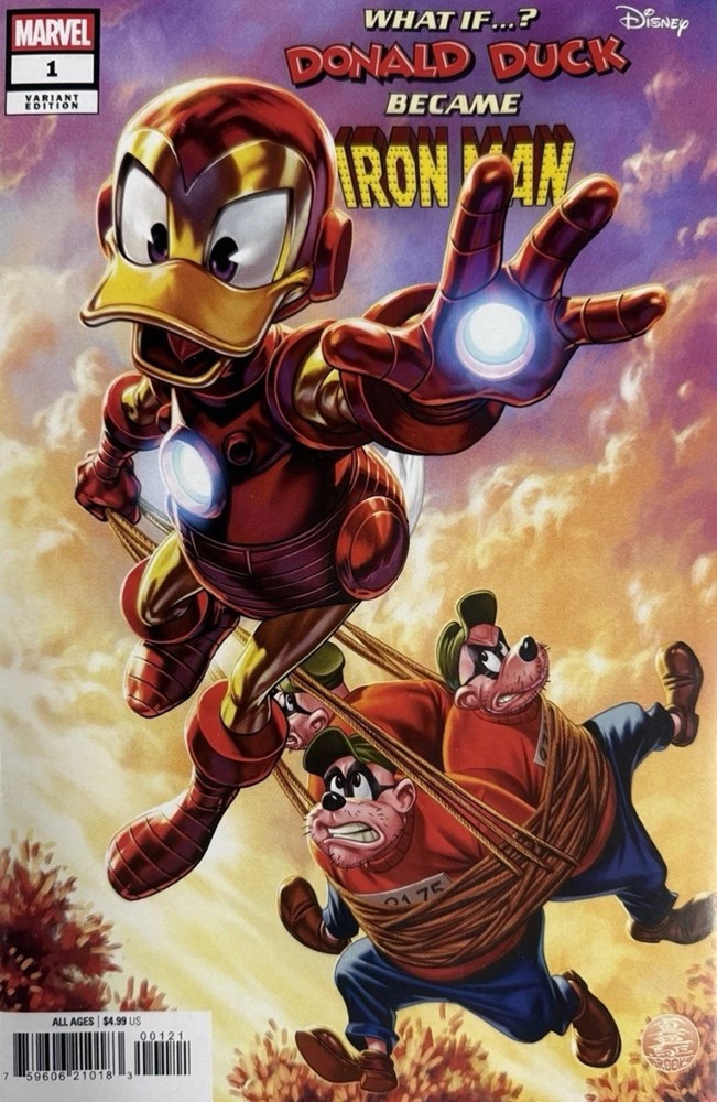 Marvel & Disney: What If...? Donald Duck Became Iron Man #1B