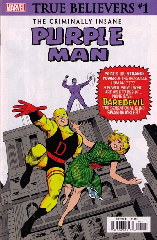 TRUE BELIEVERS: THE CRIMINALLY INSANE -- PURPLE MAN #1