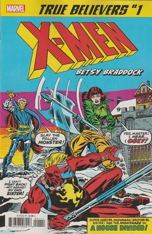 TRUE BELIEVERS: X-MEN -- BETSY BRADDOCK #1
