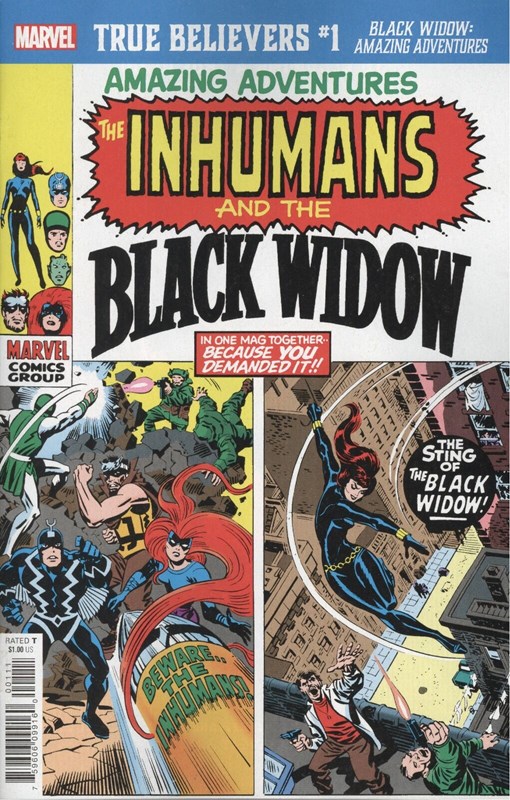 TRUE BELIEVERS: BLACK WIDOW -- AMAZING ADVENTURES #1