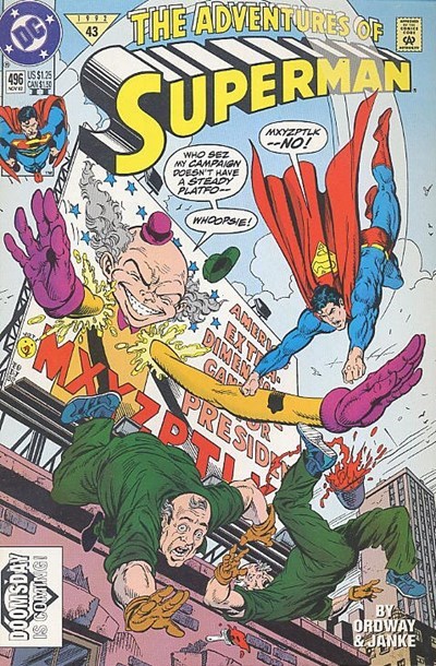 ADVENTURES OF SUPERMAN #496-2nd