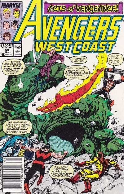 AVENGERS WEST COAST #54B