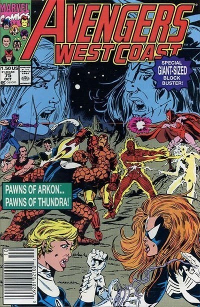 AVENGERS WEST COAST #75B