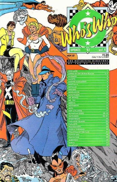 WHO'S WHO UPDATE '87 #4