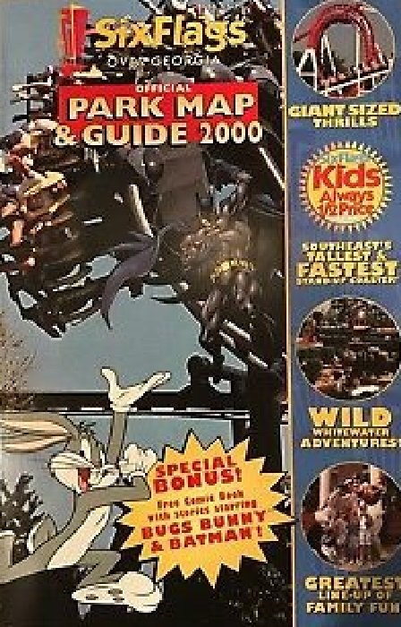 SIX FLAGS OFFICIAL PARK MAP & GUIDE 2000 #1C