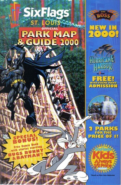 SIX FLAGS OFFICIAL PARK MAP & GUIDE 2000 #1F